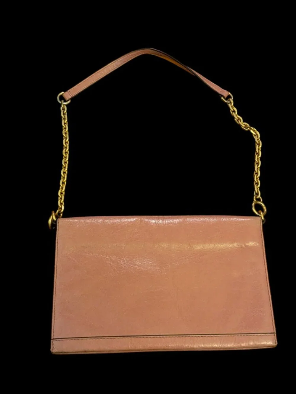 Tory Burch Pink Perforated Open Pattern Shoulder Bag With Gold Hardware